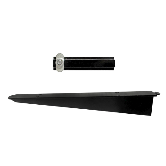 Original George Nelson OMNI Shelf Bracket and Mounting Plate Black 12"